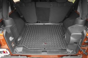 Jeep Wrangler Unlimited JK Cargo Liner - Rugged Ridge - All Terrain - Black - `07-`18